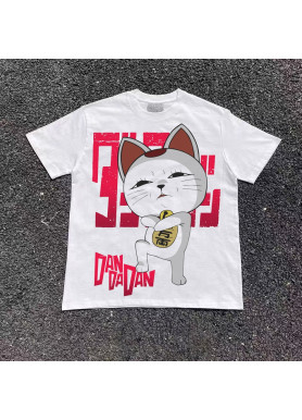 Футболка з принтом аніме Аніме Дандадан Аніме Турбо оверсайз (S/M/L) Черний