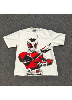 Футболка з принтом аніме Аніме Камен Рідер Кууга оверсайз (S/M/L) Черний