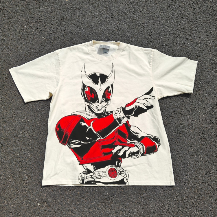 Футболка з принтом аніме Аніме Камен Рідер Кууга оверсайз (S/M/L) Черний