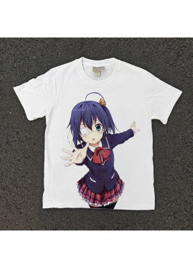 Футболка з принтом аніме Аніме Лове Кхунібйоу Отхер оверсайз (S/M/L) Черний