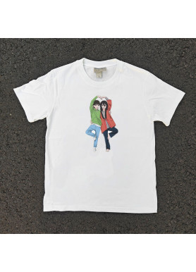 Футболка з принтом аніме Аніме Лоок Бакк Фуджіно манга оверсайз (S/M/L) Черний