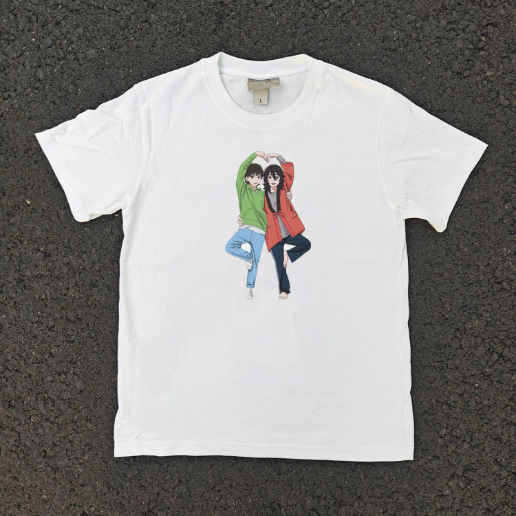 Футболка з принтом аніме Аніме Лоок Бакк Фуджіно манга оверсайз (S/M/L) Черний