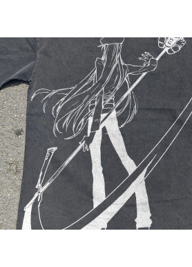 Футболка з принтом аніме Мисливець × Мисливець Кіте Скйтхе Кразй манга оверсайз (S/M/L) Черний