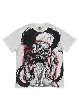 Футболка з принтом аніме Мисливець × Мисливець Гон Фреексс Трансформатіон оверсайз (S/M/L) Черний