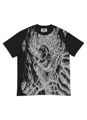 Футболка з принтом аніме Аніме Драгон Балл З оверсайз (S/M/L) Черний