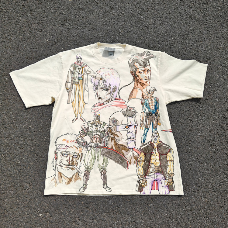 Футболка з принтом аніме Аніме Вампір Хунтер Д оверсайз (S/M/L) Черний