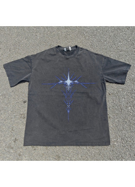 Футболка з принтом аніме Аніме Соло Левелінг Сунг оверсайз (S/M/L) Черний