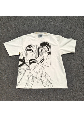 Футболка з принтом аніме Аніме Джуджутсу Каісен Аніме оверсайз (S/M/L) Черний