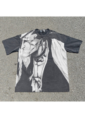 Футболка з принтом аніме Бліч Кенпакхі Заракі Каптаін манга оверсайз (S/M/L) Черний