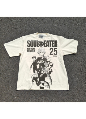 Футболка з принтом аніме Аніме Соул Еатер Фінал манга том 25 оверсайз (S/M/L) Черний
