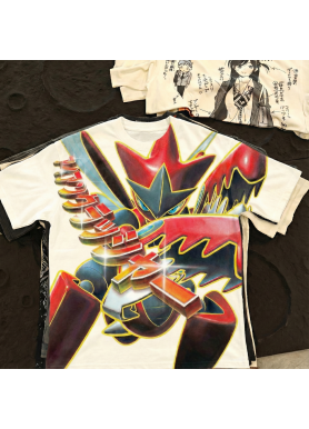 Футболка з принтом аніме Аніме Покемон Скізор Хассам оверсайз (S/M/L) Білий